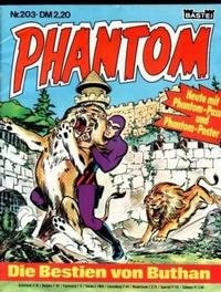 Cover Thumbnail for Phantom (Bastei Verlag, 1974 series) #203