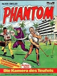 Cover Thumbnail for Phantom (Bastei Verlag, 1974 series) #205