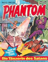Cover Thumbnail for Phantom (Bastei Verlag, 1974 series) #213