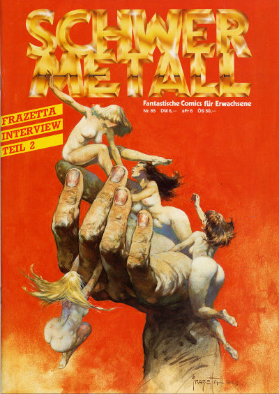 Cover for Schwermetall (Kunst der Comics / Alpha, 1984 series) #65