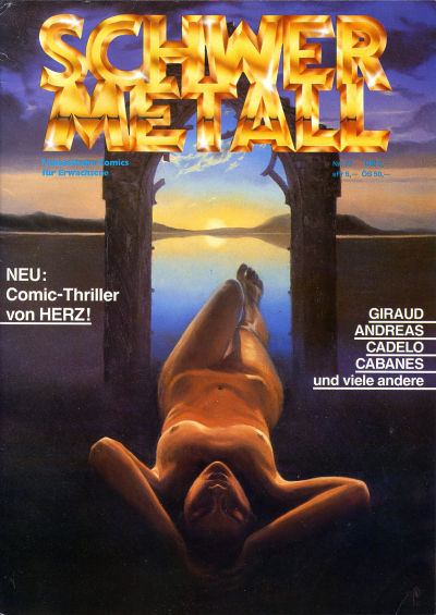 Cover for Schwermetall (Kunst der Comics / Alpha, 1984 series) #77