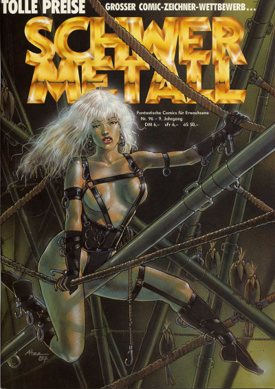 Cover for Schwermetall (Kunst der Comics / Alpha, 1984 series) #96