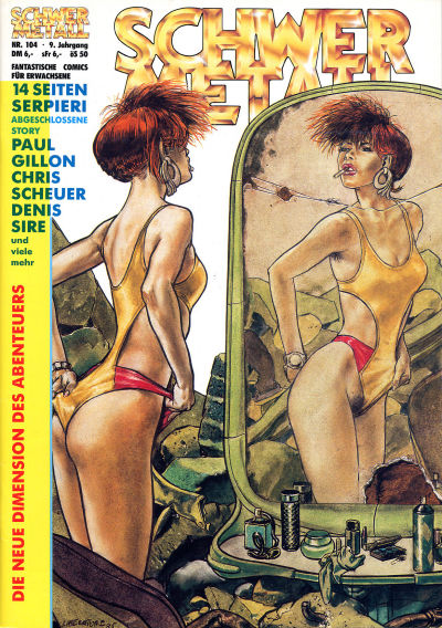 Cover for Schwermetall (Kunst der Comics / Alpha, 1984 series) #104