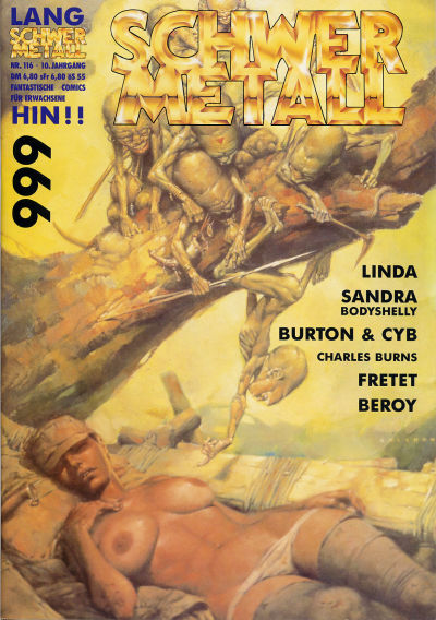 Cover for Schwermetall (Kunst der Comics / Alpha, 1984 series) #116