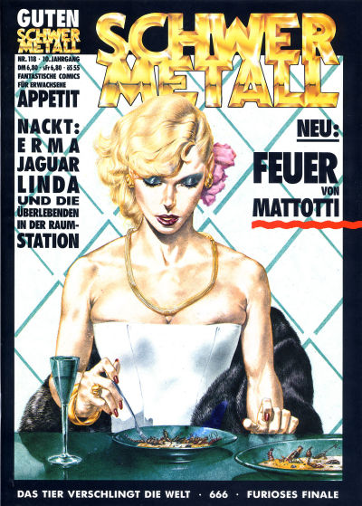 Cover for Schwermetall (Kunst der Comics / Alpha, 1984 series) #118