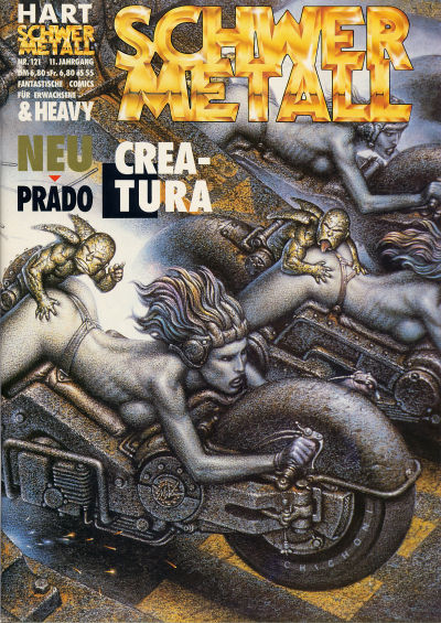 Cover for Schwermetall (Kunst der Comics / Alpha, 1984 series) #121