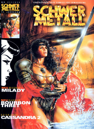 Cover for Schwermetall (Kunst der Comics / Alpha, 1984 series) #211/212