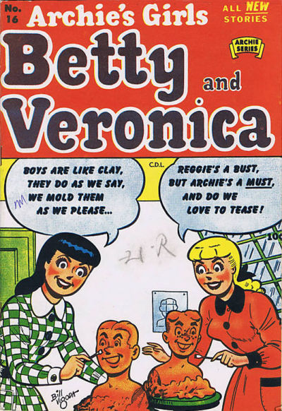 Cover for Archie's Girls, Betty and Veronica (Bell Features, 1950 series) #16