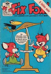 Cover Thumbnail for Fix und Foxi (Pabel Verlag, 1953 series) #441
