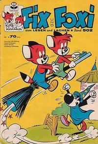 Cover Thumbnail for Fix und Foxi (Pabel Verlag, 1953 series) #502