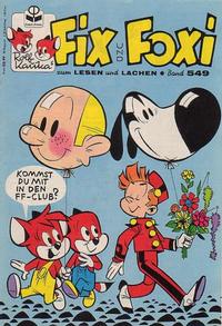 Cover Thumbnail for Fix und Foxi (Pabel Verlag, 1953 series) #549