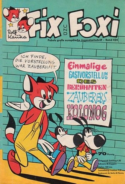 Cover for Fix und Foxi (Pabel Verlag, 1953 series) #424