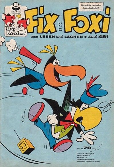 Cover for Fix und Foxi (Pabel Verlag, 1953 series) #481