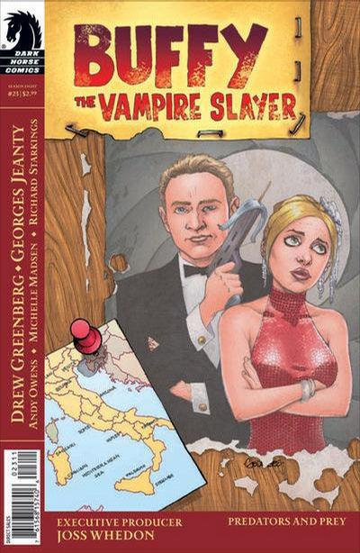 Cover for Buffy the Vampire Slayer Season Eight (Dark Horse, 2007 series) #23 [Alternate Cover - Georges Jeanty, Dexter Vines, & Michelle Madsen]