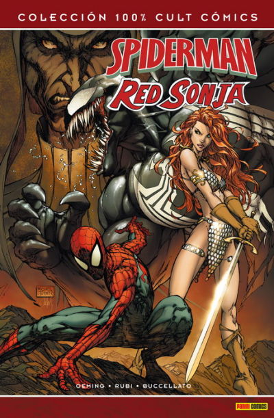 Cover for 100% Cult Comics. Spiderman & Red Sonja (Panini España, 2008 series) 