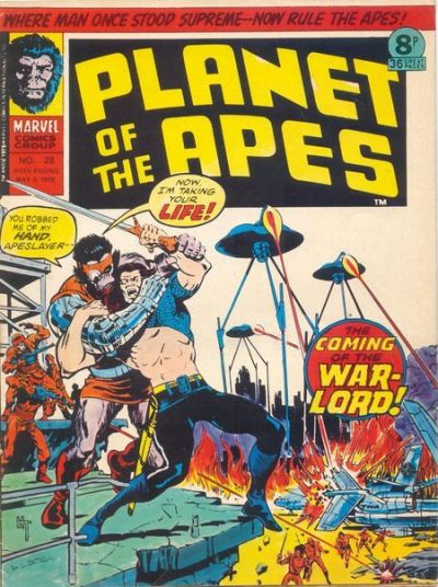 Cover for Planet of the Apes (Marvel UK, 1974 series) #28