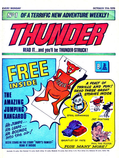 Cover for Thunder (IPC, 1970 series) #1