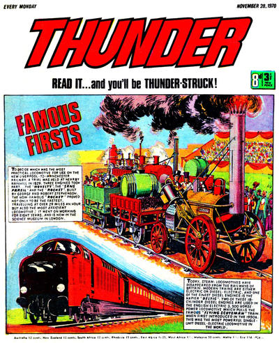 Cover for Thunder (IPC, 1970 series) #7