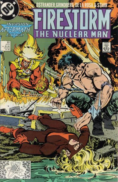 Cover for Firestorm the Nuclear Man (DC, 1987 series) #81 [Direct]