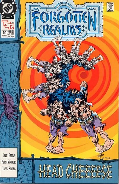 Cover for Forgotten Realms Comic Book (DC, 1989 series) #10 [Direct]