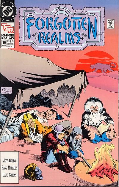 Cover for Forgotten Realms Comic Book (DC, 1989 series) #19 [Direct]