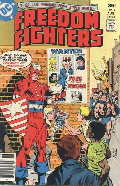 Cover for Freedom Fighters (DC, 1976 series) #9