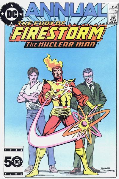 Cover for Fury of Firestorm Annual (DC, 1983 series) #3 [Direct]