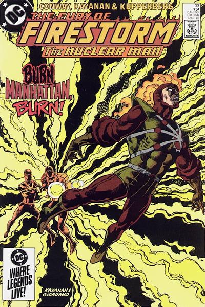 Cover for The Fury of Firestorm (DC, 1982 series) #33 [Direct]
