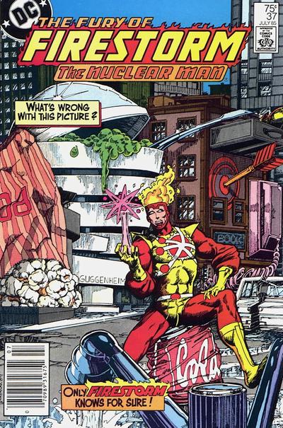 Cover for The Fury of Firestorm (DC, 1982 series) #37 [Newsstand]