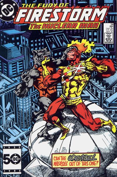 Cover for The Fury of Firestorm (DC, 1982 series) #39 [Direct]