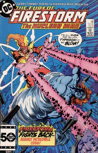 Cover for The Fury of Firestorm (DC, 1982 series) #44 [Direct]