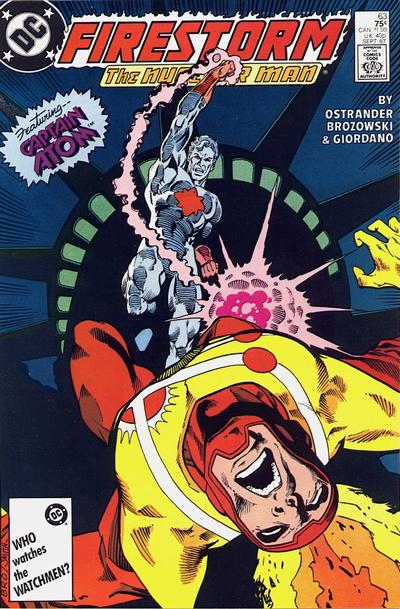 Cover for The Fury of Firestorm (DC, 1982 series) #63 [Direct]