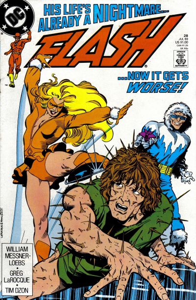 Cover for Flash (DC, 1987 series) #28 [Direct]