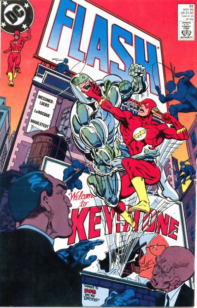Cover for Flash (DC, 1987 series) #32 [Direct]