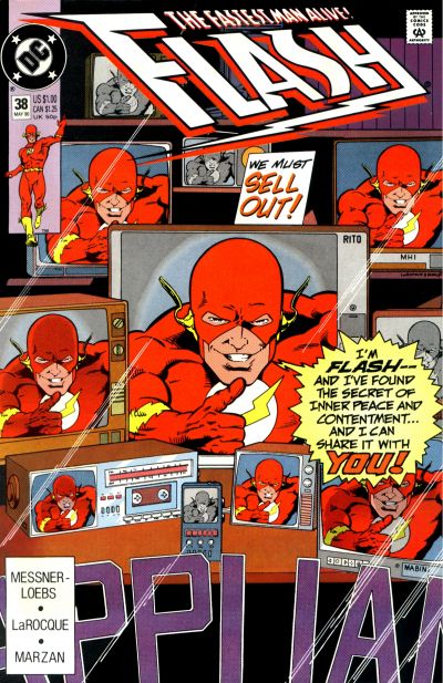 Cover for Flash (DC, 1987 series) #38 [Direct]