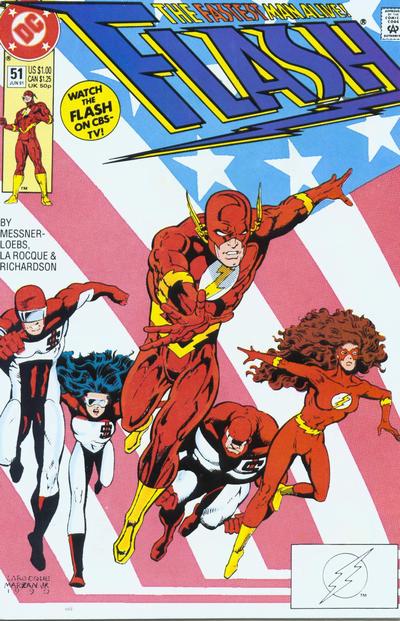Cover for Flash (DC, 1987 series) #51 [Direct]