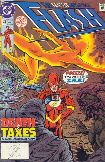 Cover for Flash (DC, 1987 series) #52 [Direct]