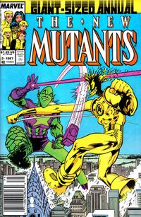 Cover for The New Mutants Annual (Marvel, 1984 series) #3 [Newsstand]