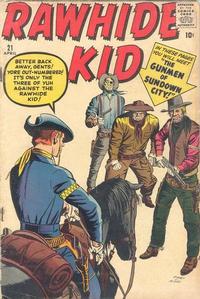 Cover for The Rawhide Kid (Marvel, 1960 series) #21