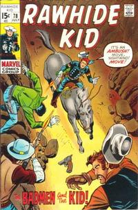 Cover for The Rawhide Kid (Marvel, 1960 series) #78
