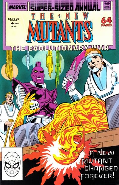 Cover for The New Mutants Annual (Marvel, 1984 series) #4 [Direct]