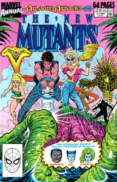 Cover for The New Mutants Annual (Marvel, 1984 series) #5 [Direct]