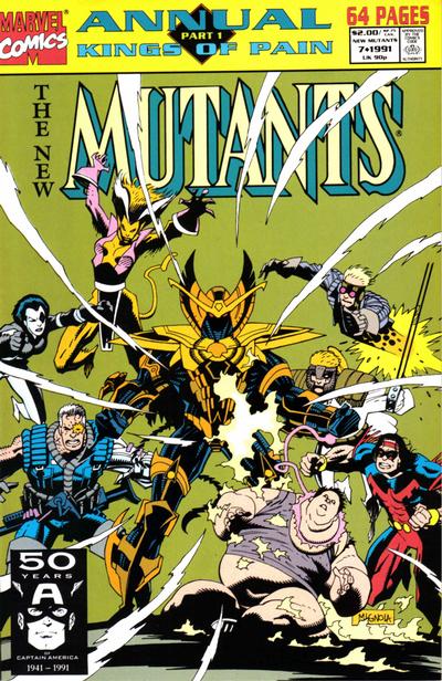 Cover for The New Mutants Annual (Marvel, 1984 series) #7