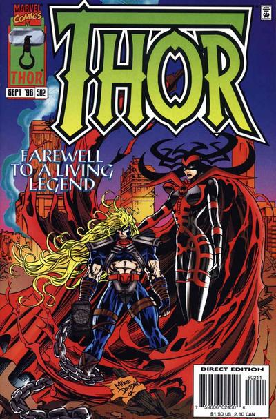 Cover for Thor (Marvel, 1966 series) #502 [Direct Edition]