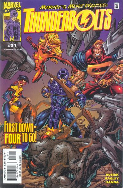 Cover for Thunderbolts (Marvel, 1997 series) #31