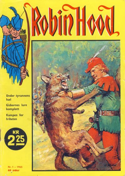 Cover for Robin Hood (Serieforlaget / Se-Bladene / Stabenfeldt, 1964 series) #1/1965