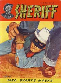 Cover Thumbnail for Sheriff (Serieforlaget / Se-Bladene / Stabenfeldt, 1959 series) #2/1963