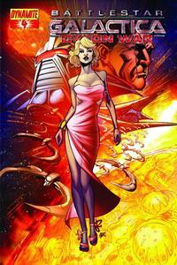 Cover for Battlestar Galactica: Cylon War (Dynamite Entertainment, 2009 series) #4 [Cover B Raynor]