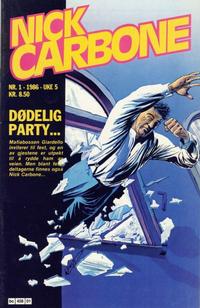 Cover Thumbnail for Nick Carbone (Semic, 1985 series) #1/1986