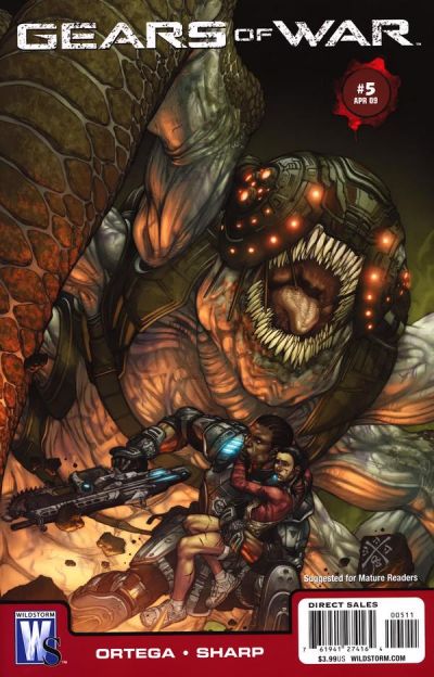 Cover for Gears of War (DC, 2008 series) #5